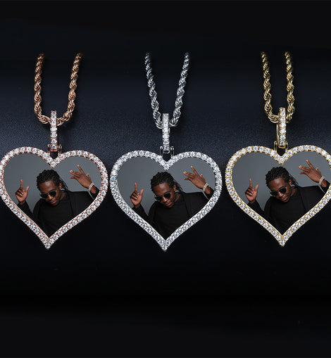 Photos Custom Love Shapes Pendant Necklace