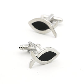 Cartoon Pictograms Little Black Fish Cufflinks Cufflinks