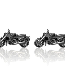 Black Motorcycle Cufflinks French Shirt Men's Cufflinks