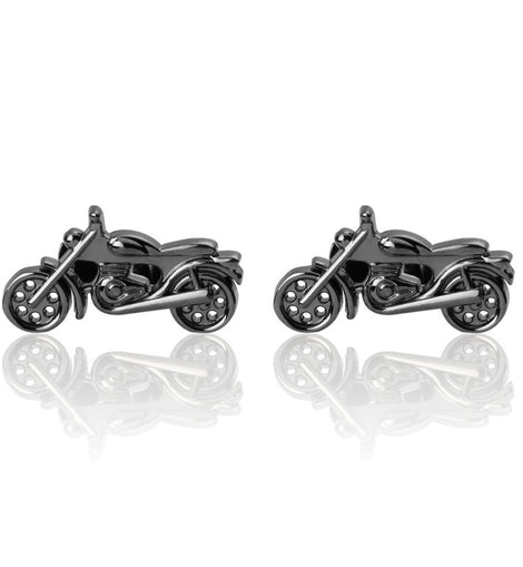 Black Motorcycle Cufflinks French Shirt Men's Cufflinks