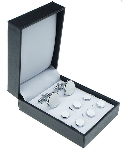 Men's Suit Cufflinks French Shirt Round Oil Drip Cufflinks