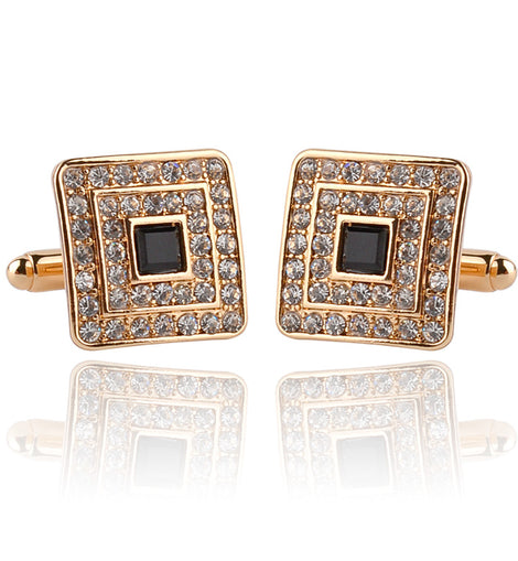 Explosive Austrian Crystal Cufflinks