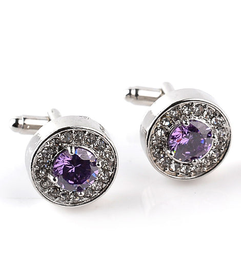 Austrian Jet cut crystal cufflinks, any 2024 occasion cuff links, Gifts for him cufflinks