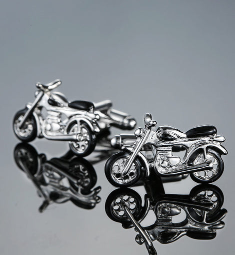 Fashion environmental protection paint cycling cufflinks black bicycle cufflinks cufflinks