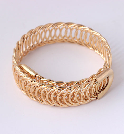 Gold Adjustable  Bracelets & Bangles Women