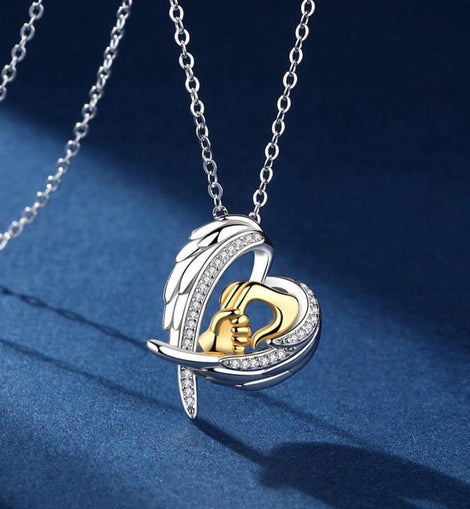 New Mother's Day Necklace Holding Little Hands