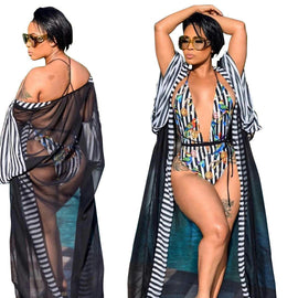 Mesh Swimsuit Elastic Swimsuit