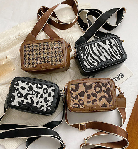 Women's Shoulder Bag Leopard Print Messenger