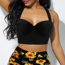 High-waisted sexy swimsuit