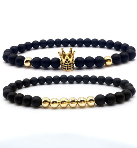 Micro Zircon Crown Bracelet Couple Bracelet