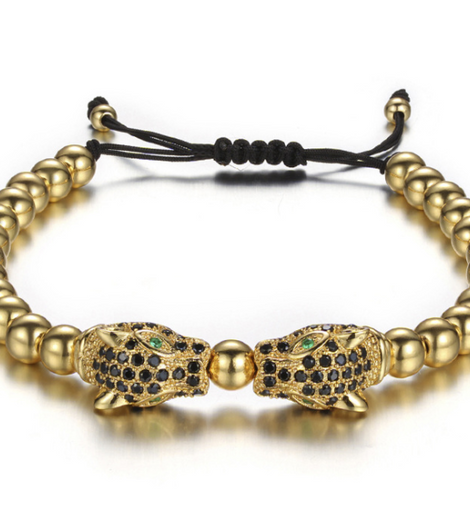 Men Bracelet Gold Beads