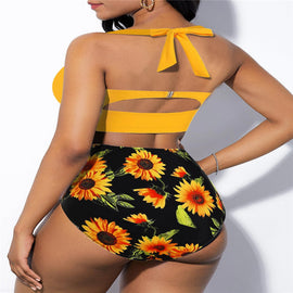 High-waisted sexy swimsuit