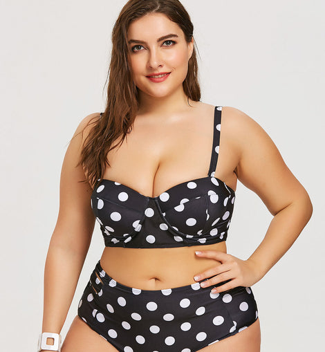 Underwire Bikini Plus Size Swimsuit Women