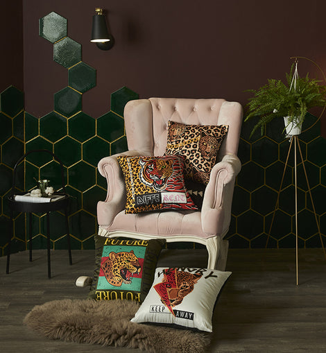 Silk leopard print animal print pillowcase