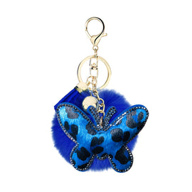 Leopard Print Butterfly Ornaments