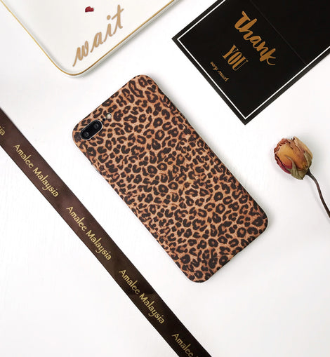 Leopard print phone case