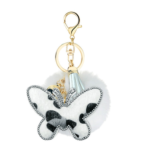 Leopard Print Butterfly Ornaments