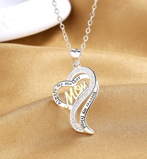 Silver Mother's Day Necklace For Women
