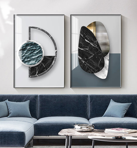 Abstract Geometric Canvas Painting Picture Home Decor Wall Poster