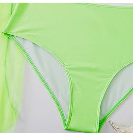 Plus Size Bikini Split Swimsuit Gauze Skirt