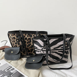 Leopard Print Large Capacity Shoulder Bag